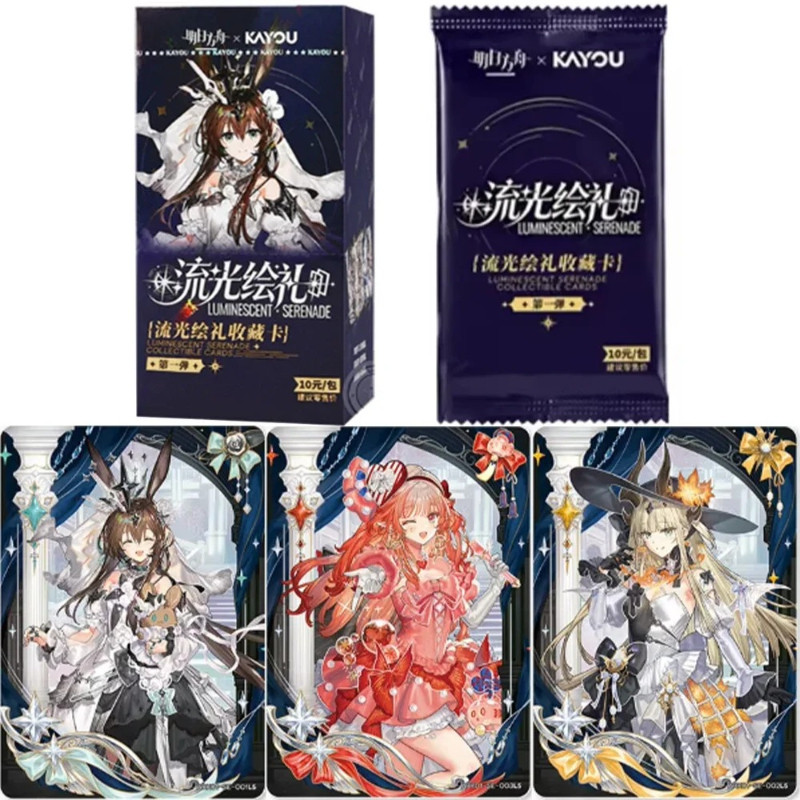 KAYOU Genuine Arknights Card Flowing Light Painting Ceremony Series Limited SE Cards Game