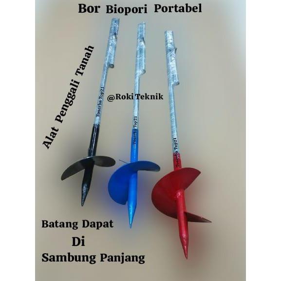 Alat Bor Biopori Alat Bor Tanah Manual Panjang 190Cm