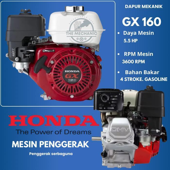 MESIN PENGGERAK HONDA GX 160 MESIN SERBAGUNA BENSIN