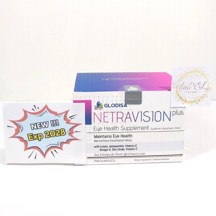 NETRAVISION PLUS - 1 BOX - Vitamin Mata - Suplemen Kesehatan Mata - Expired 21 Mei 2028