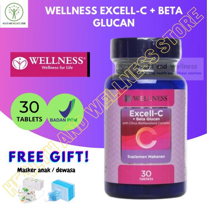 WELLNESS EXCELL-C + BETA GLUCAN EXCELL C BETA GLUCAN 30 TABLET VITAMIN C