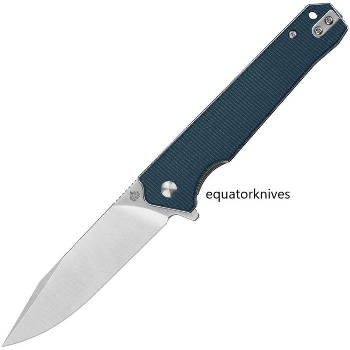 QS111H1 QSP Knife Mamba Linerlock Micarta Blue D2