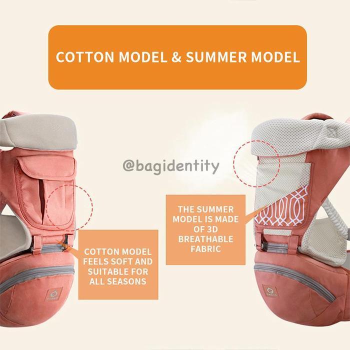 Gendongan Bayi Baby Carrier Hipseat Aiebao A6604 Breathable Ssc Multifungsi Kado Lahiran Gift
