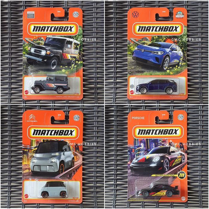 930F Matchbox Toyota Land Cruiser Fj40 Citroen Ami Volkswagen Ev 4 Vw Porsche 911 Gt3 Super Chase