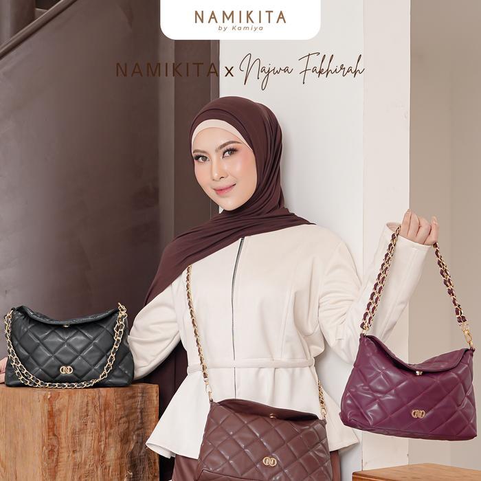 (NAMIKITA) ELLENA SLINGBAG - FREE GOODIEBAG TAS SELEMPANG & BAHU WANITA