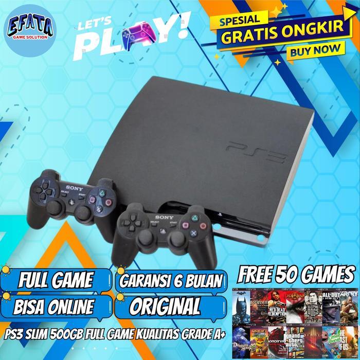 Ps3 slim Cfw seri 25xxx - 500GB 3000, TANPA STIK
