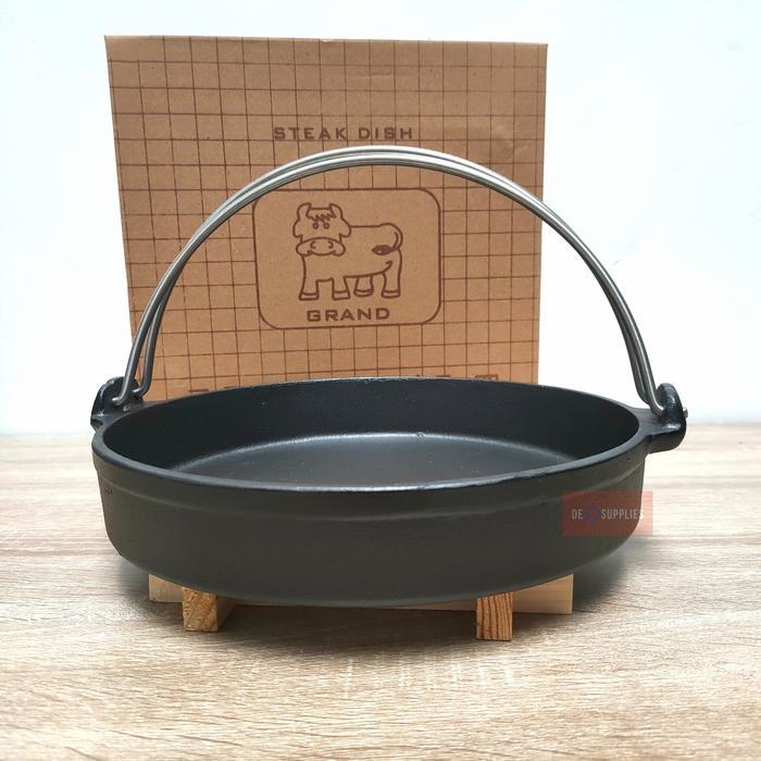 Sukiyaki Pan Hotplate Bulat + Tatakan Kangkung Hotplate Cast Iron [Sk-25]