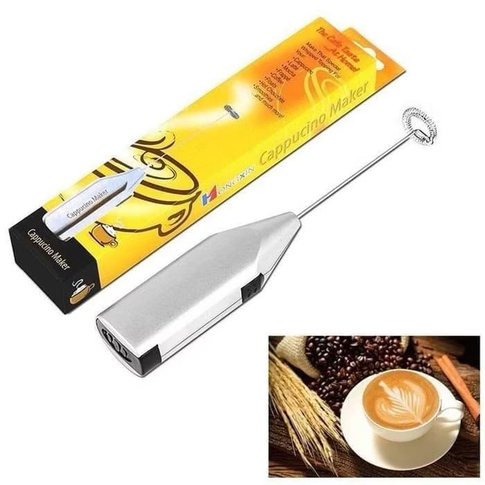 Fast Milk Former pembuih susu Cappuccino Stainless Steel Whisk