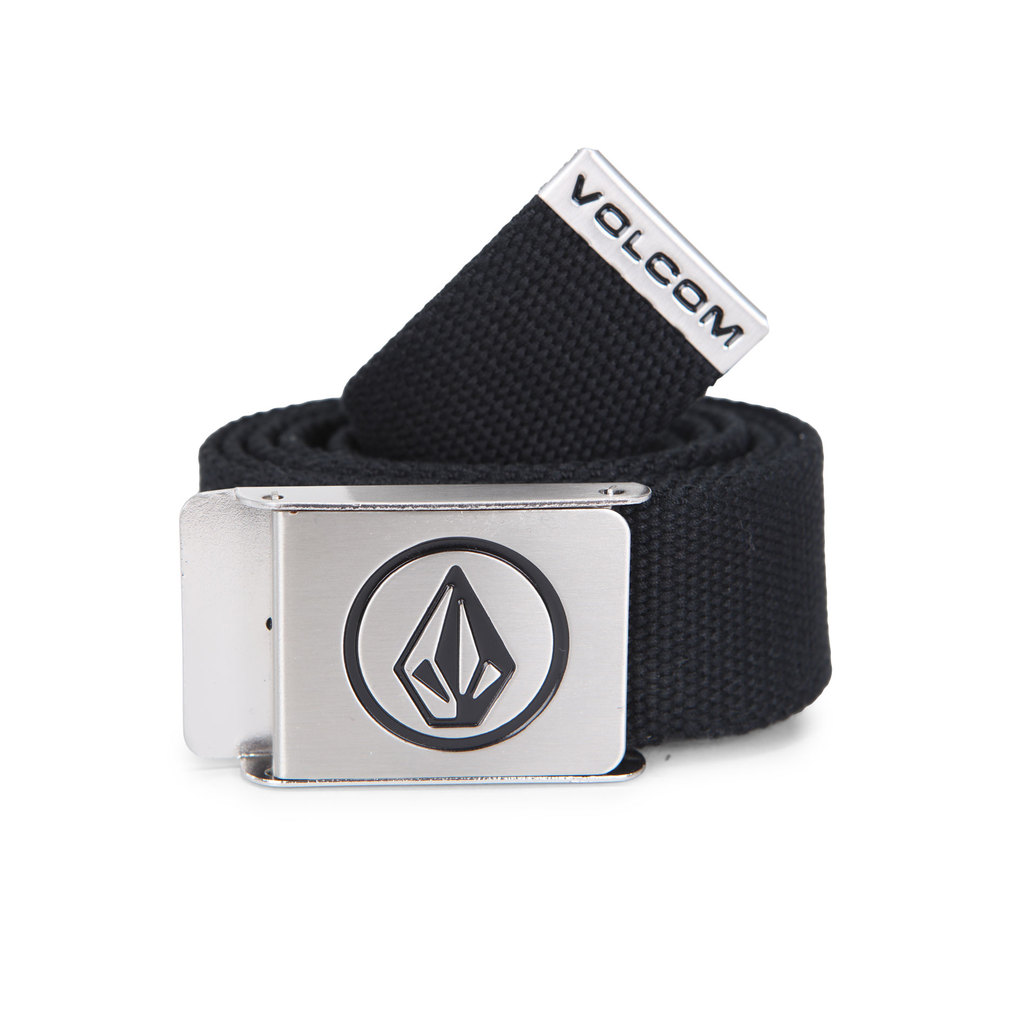 VOLCOM - MBL CIRCLE WEBBING BELT BLACK