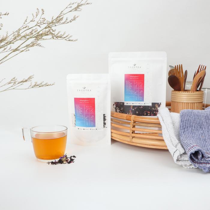Shanghai - TreeTea Tea Blend Peach Flavour Natural Organic 100 gram