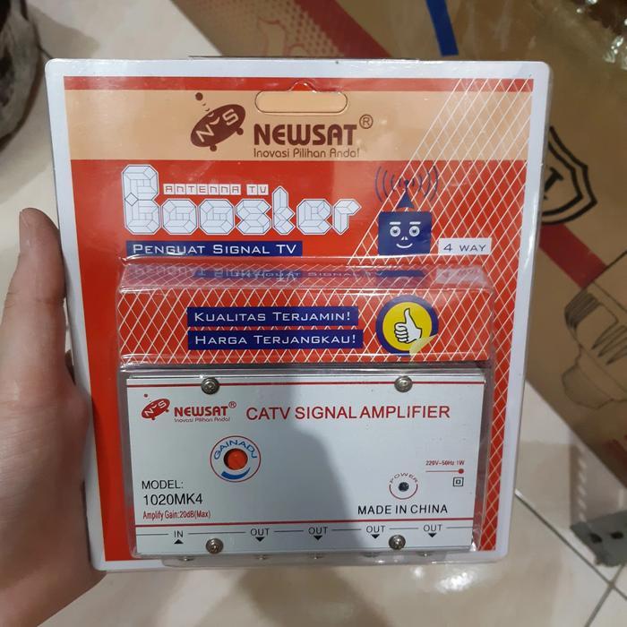 Ada Stok SPLITTER + BOOSTER TV 4 WAY LED/LCD