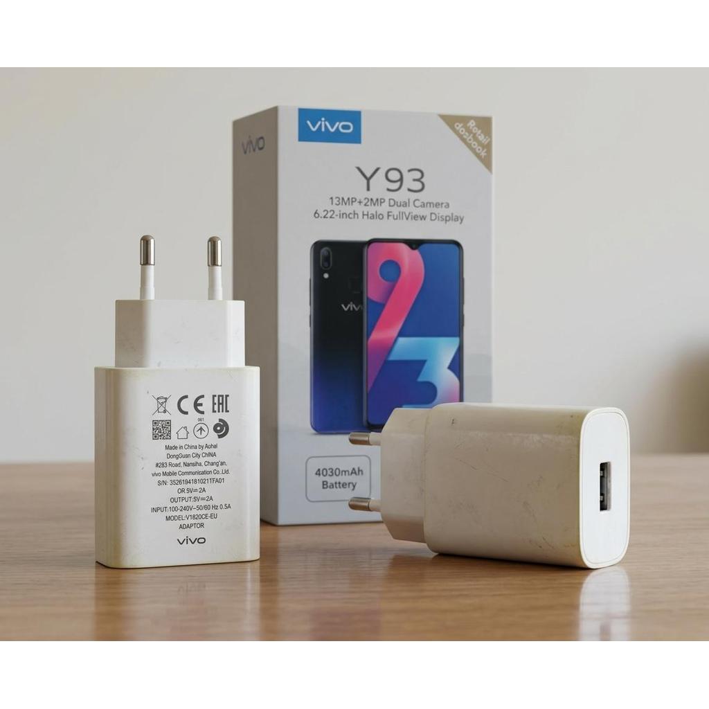 Charger HP Vivo V1820C-EU Ori Bekas Fast Charging 18W 9V 2A Untuk Vivo Y93