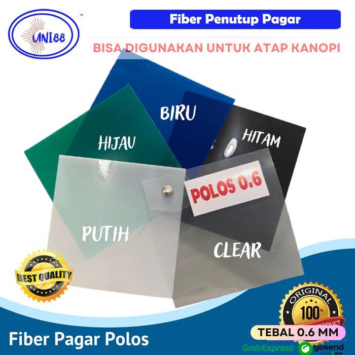 Fiber Pagar Polos Putih Hitam / Plastik Fiber Penutup Pagar Motif / Fiber Pagar Tebal Bening /