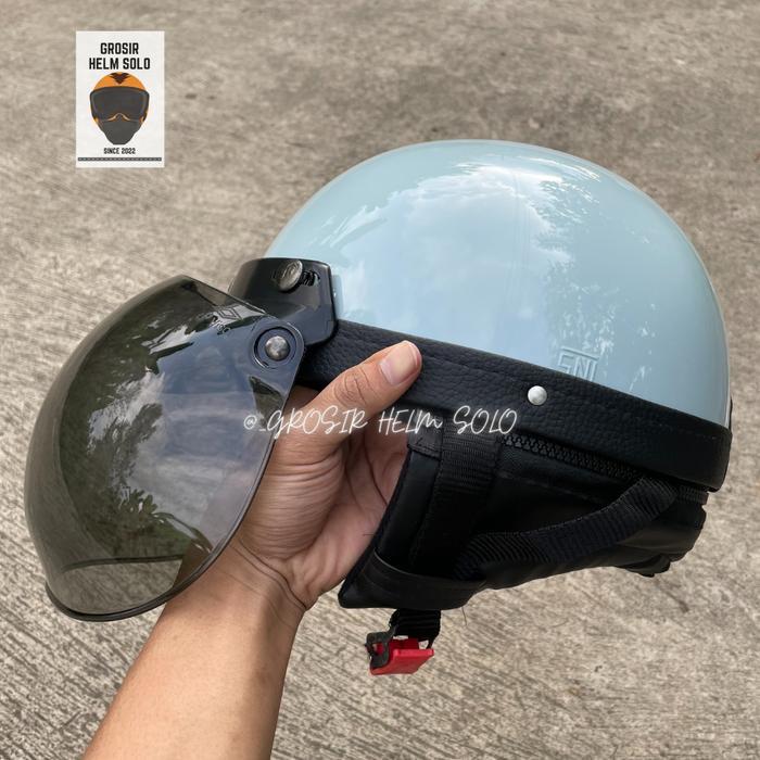 Helm Bogo Chips Retro Chip Polos Dewasa Sni Pasti Promo