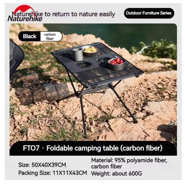 Bisa Grab Meja Lipat Naturehike Nh19Z027-Z Portable Camping Bbq Ultralight