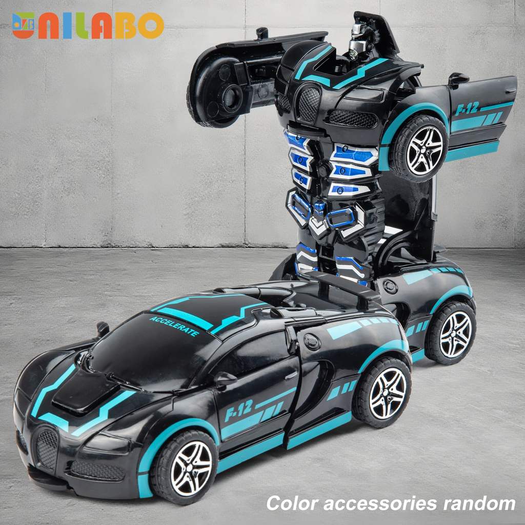 Transformable Robot Sports Car Toys, No Batteries, Educational Kids Gift, Colorful Model Vehicle for