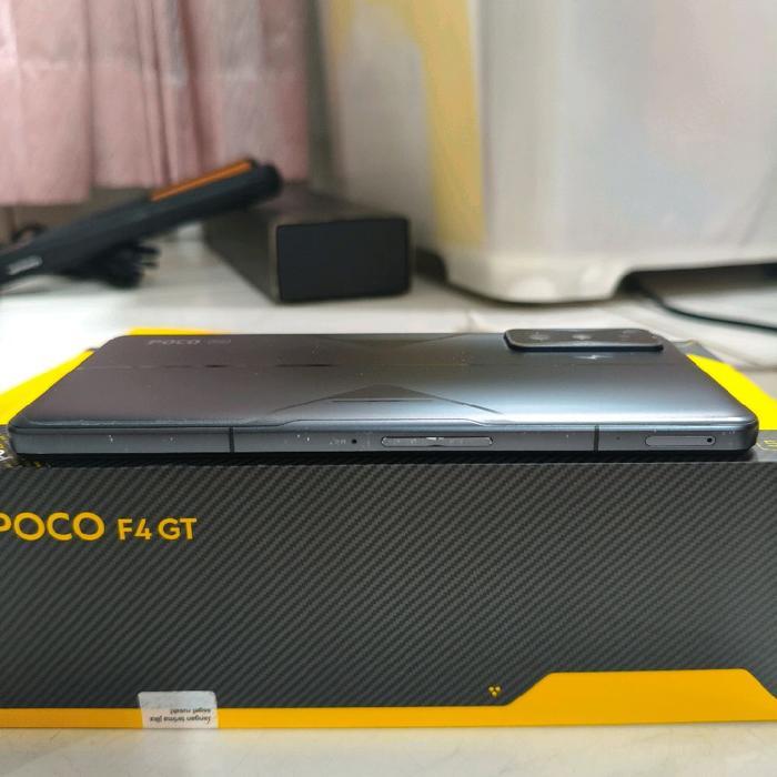 Promo Hp Handphone Gaming Poco F4 Gt 5G Ram 12/256Gb Stealth Black Snapdragon 8 Gen 1 Full Set