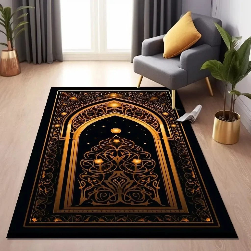 Karpet Kiblat Muslim Islami Ruang Tamu Kamar Tidur Ruang Samping Tempat Tidur Alas Lantai Dekorasi R