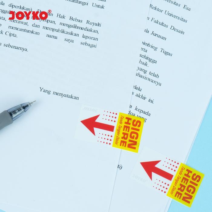 SALE!! Joyko SIGN HERE Memo Stick Index Notes "Sign Here" Sticker Tanda Tangan Disini IM-35