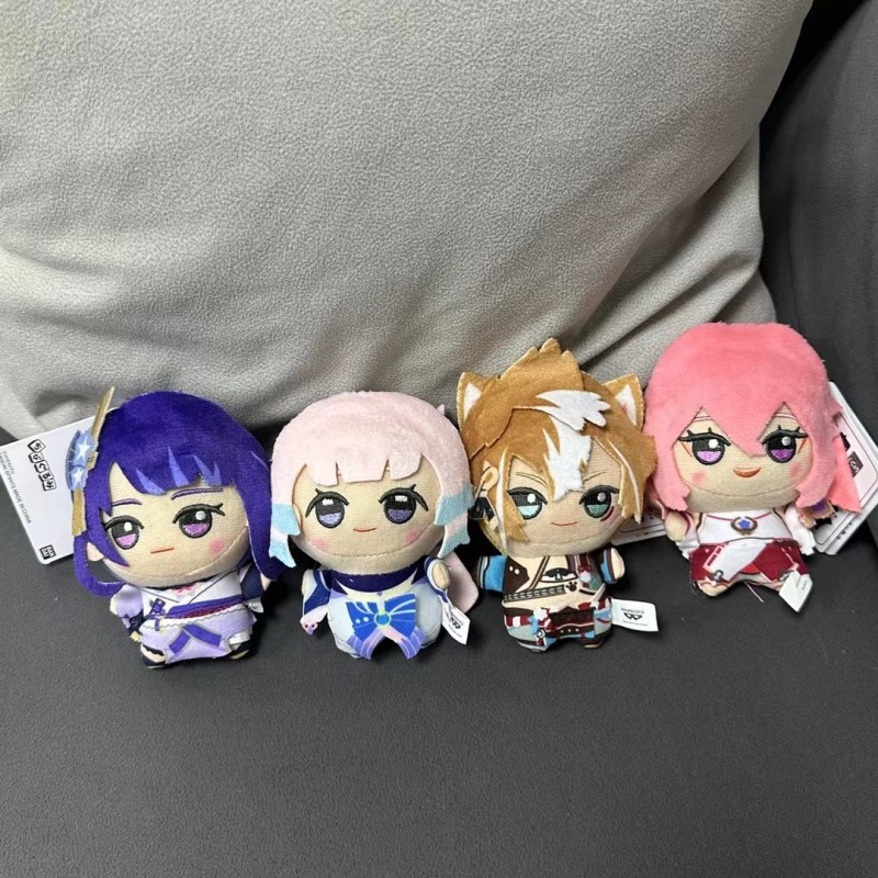10CM Genshin Impact Cosplay Zhongli Klee Plushie Pendant Venti Diluc Xiao Eula Razor Fischl Klee