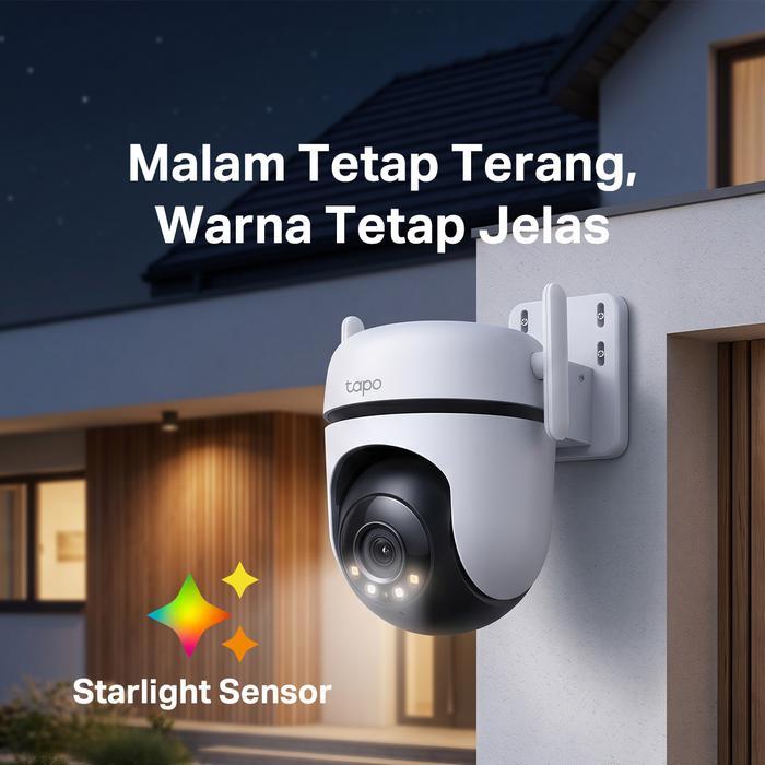 Tp-Link Tapo C520Ws Kamera Cctv Wifi 2K 4Mp Cctv Outdoor Pan Tilt Kamera 360 Cctv Wifi Jarak Jauh