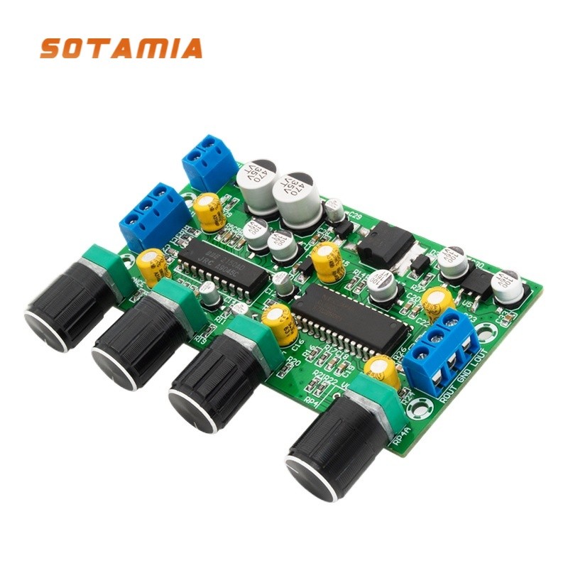 SOTAMIA Preamplifier Tweeter Bass Tone Control BBE2150+UPC1892T Dual