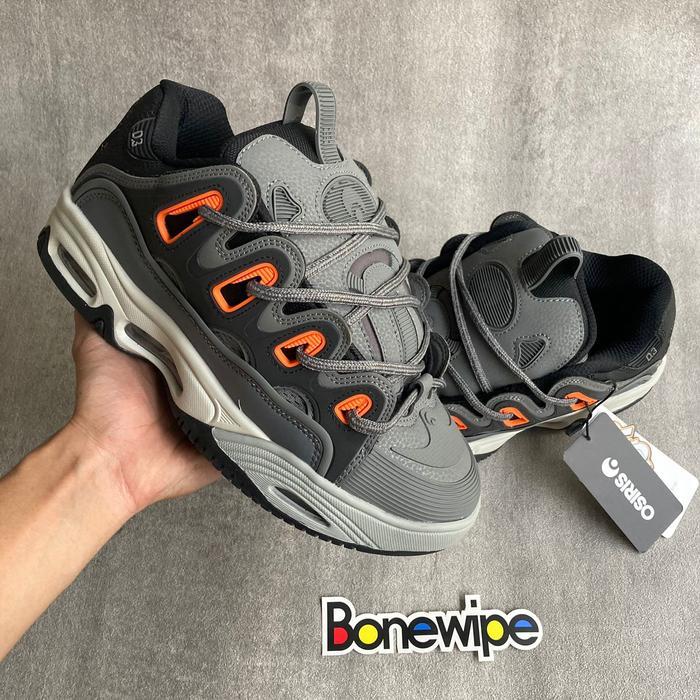 Sepatu Skate Gemuk OSIRIS D3 Grey Orange