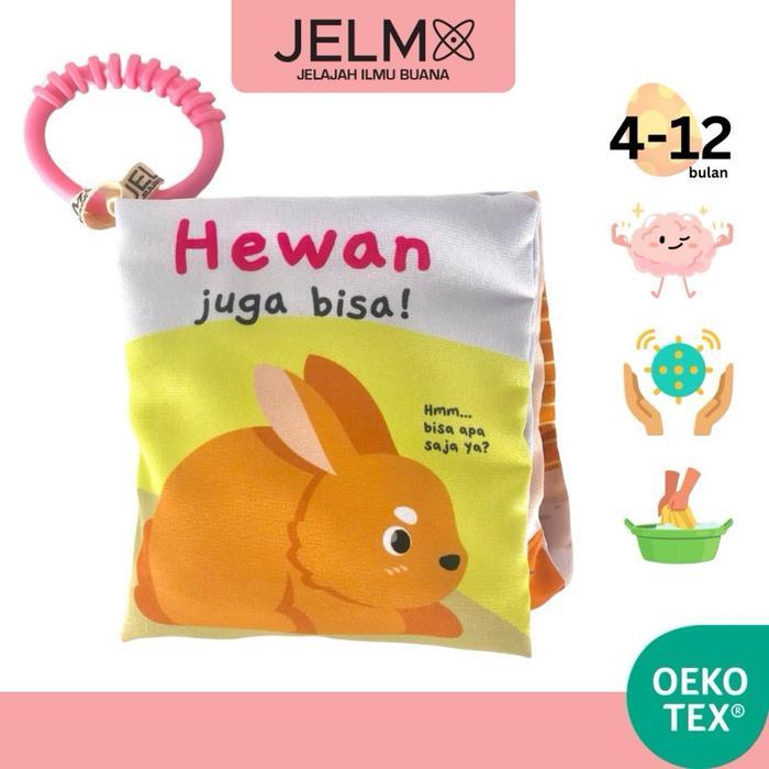 Terbaru Jelma Soft Book Sensory Book Busy Book Buku Kain Buku Bayi 3D Soft Toy Crinkle Book