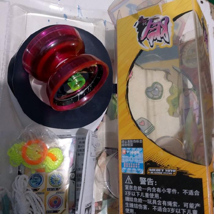 Diskon Yoyo Auldey Blazing Teens Black Sword, Flashy Blade ,Iron Long , Feather Blade Terlaris