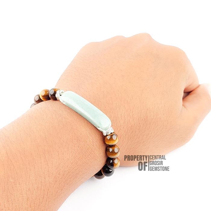 Gelang Giok Hijau Asli Natural Jade Burma Original Garansi