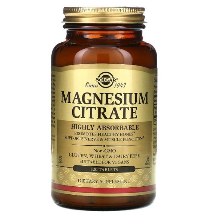 Solgar, Magnesium Citrate, 120 Tablets