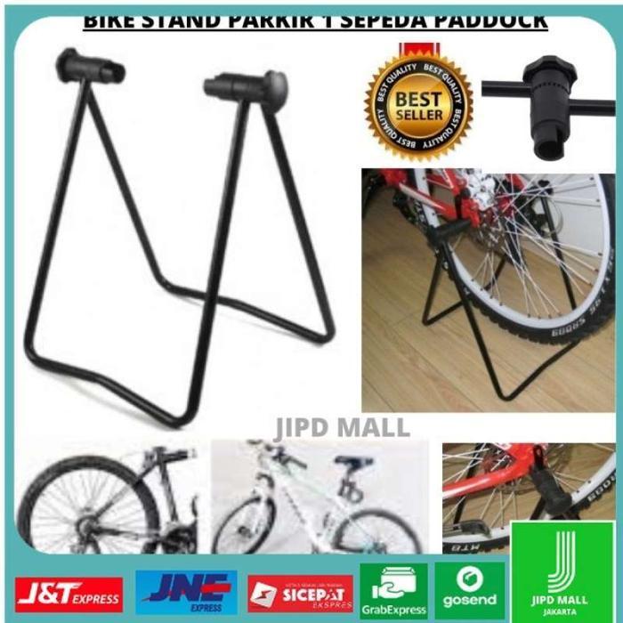 Bike Stand Parkir 1 Sepeda Paddock Statis Rack Floor Display Universal