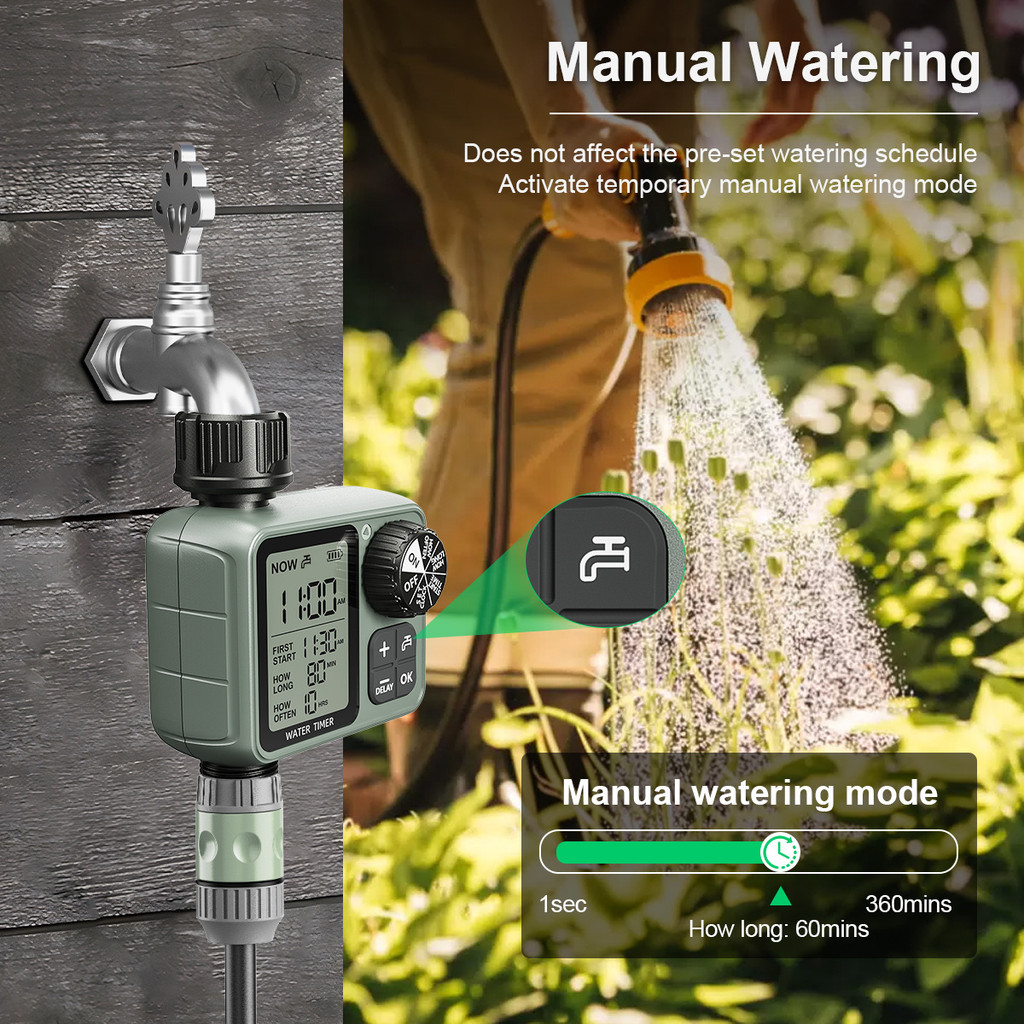 ESHICO HCT-M22 Automatic Irrigation Controller ter Timer for Outdoor Irrigation Garden Irrigation