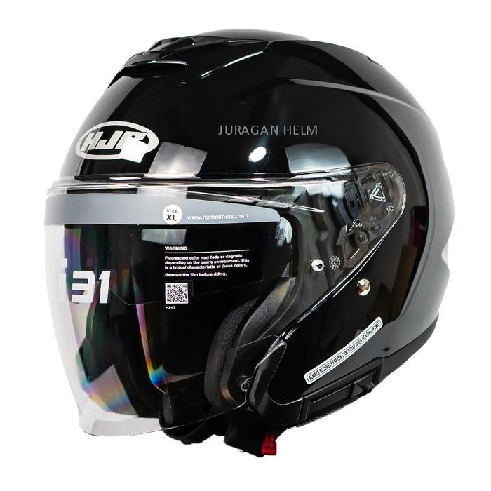 HJC i31 BLACK GLOSSY HALF FACE