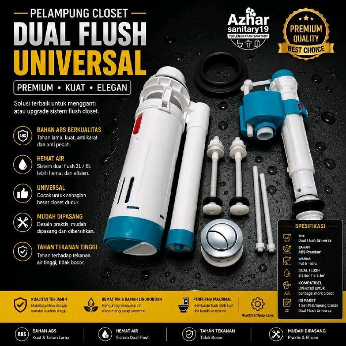 PELAMPUNG CLOSET DUAL FLUSH UNIVERSAL / ALAT PEMBILAS CLOSET DUAL FLUSH / SPAREPART CLOSET