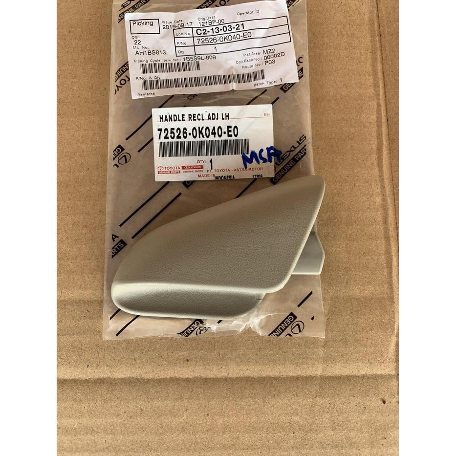 Handle Jok Depan Innova 2008-2015