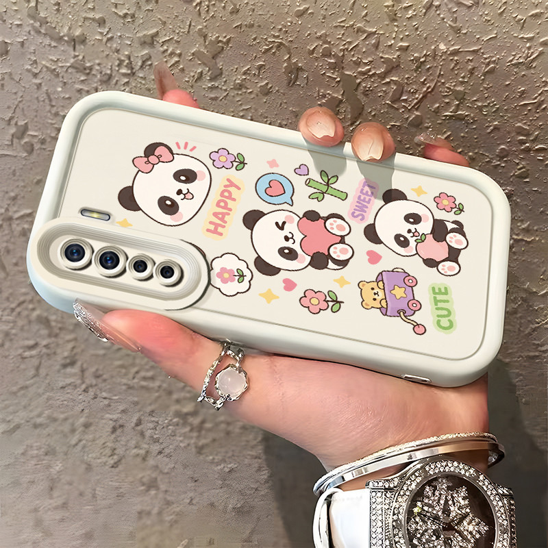 Casing Hp OPPO A91 OPPO F15 OPPO Reno 3 Case Panda Buah & Bunga Imut Banget Kasing Promo Cesing Kesi