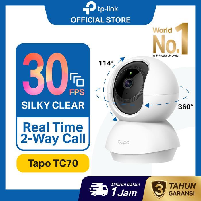 Tp-Link Tc70 Kamera Cctv Wifi Indoor Kamera Pengawas Rumah Cctv Jarak Jauh Lewat Hp Full Hd 1080P