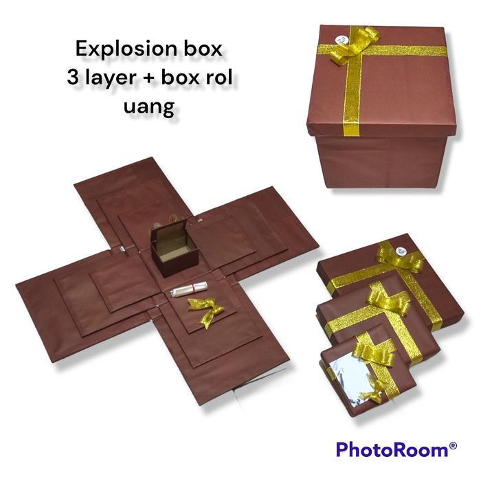 Diskon Explosion Box 3 Layer Box Saja Box Kejutan Hadiah Kekinian Suprise Boxexplosion Box 3 Layer