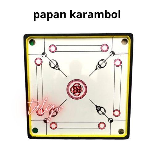 new Meja karambol + 1set biji karambol dan bubuk kristal papan karambol