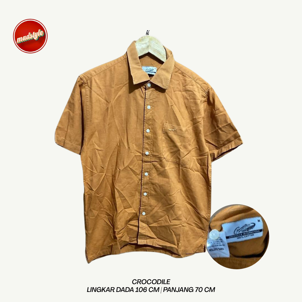 Kemeja Pria Crocodile Mustard