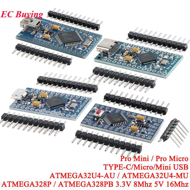 2Pcs/1pc Pro 328 Atmega328P 5V 16MHZ 3.3V 8MHz ATMEGA328 Pro ATMEGA328PB 328PB ATMEGA32U4