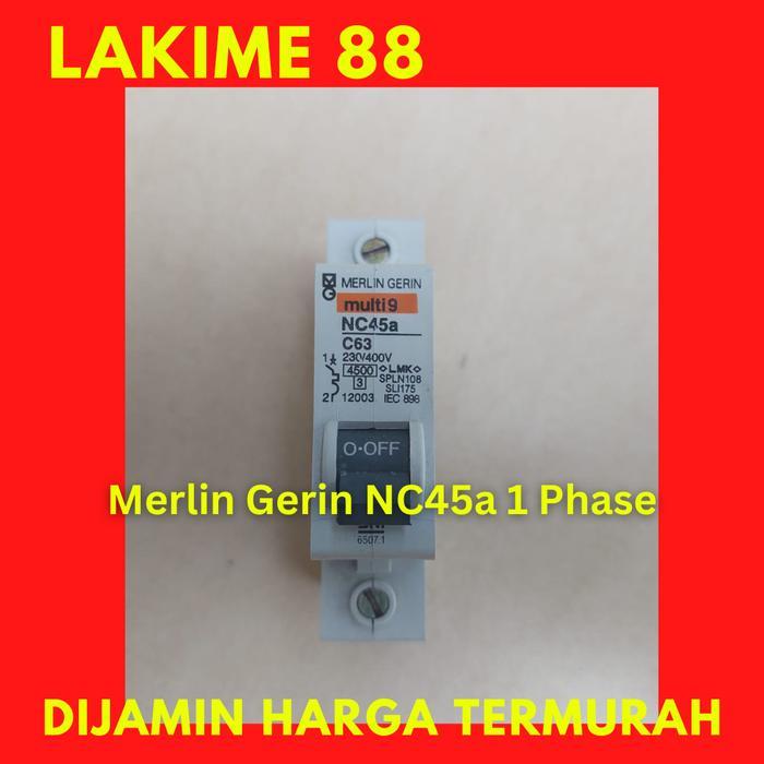 MCB Merlin Gerin NC45a 1Phase 63A