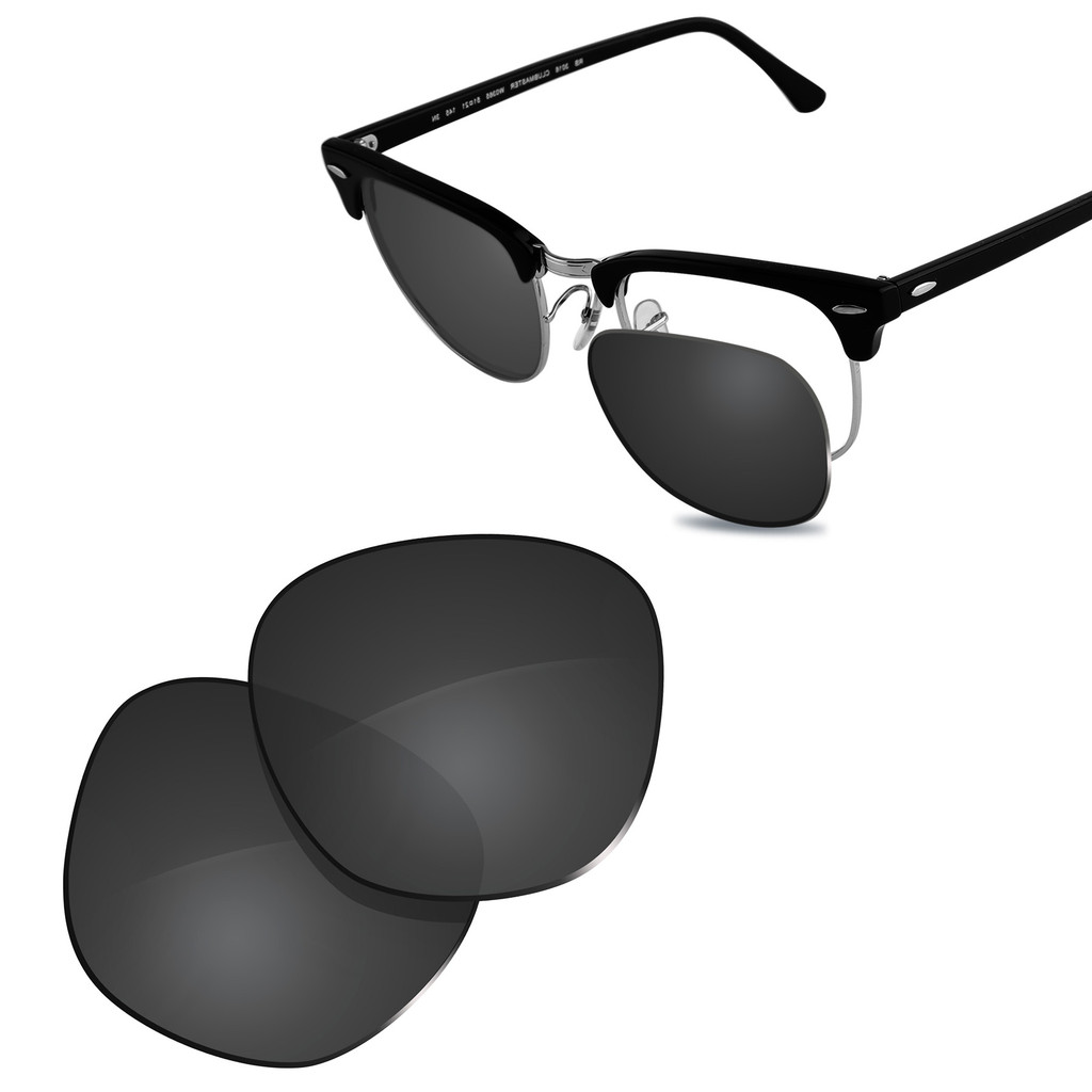 Glintbay New Performance Polarized Replacement Lenses for RayBan RB301651 Clubmaster Sunes Multiple