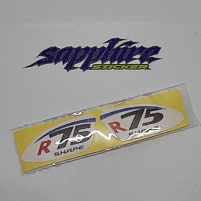 ASLI Sticker Visor Helm Stiker Helmet Arai R75 Shape READY STOCK