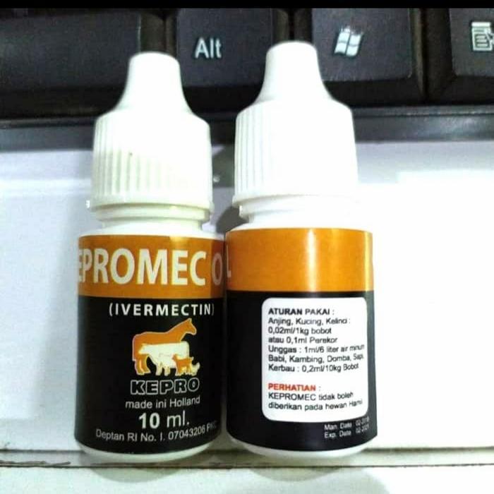 Kepromec Oral 10ml Obat Kutu Scabies Demodex Jamur Kucing Anjing Kelin