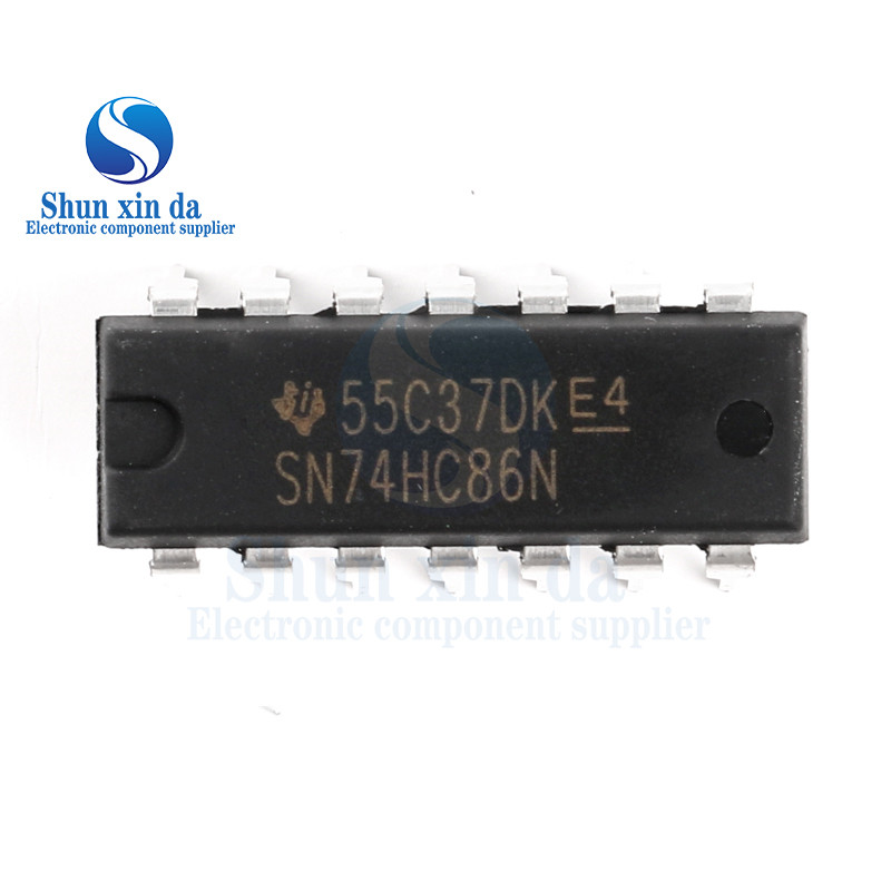 20PCS 74HC86 DIP14 SOP14 74HC86D SN74HC86N SN74HC86DR HC86 SMD Quad 2input EXCLUSIVEOR Gate IC