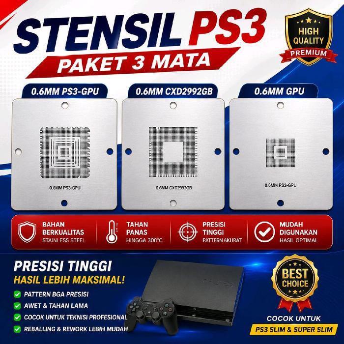Terlaris Stensil Ps3 Slim (ic rsx/cellby/Sb) SALE
