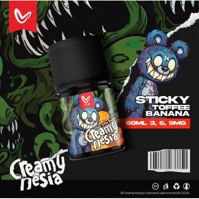 UA IVM CREAMYNESIA STICKY TOFFEE BANANA 60ML / LIQUID CREAMY NESIA