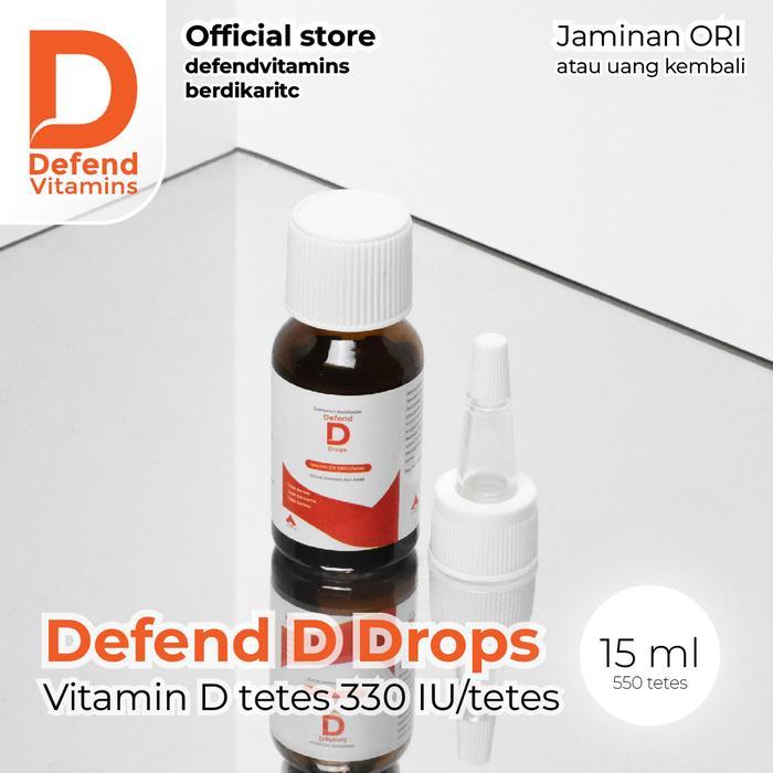 Defend D Drops 15Ml Vitamin D3 Tetes Untuk Bayi/Anak/Dewasa
